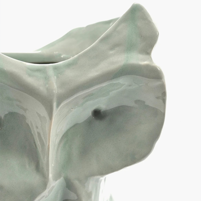 After Midnight, Marni, Owl Vase, Large, Light Blue