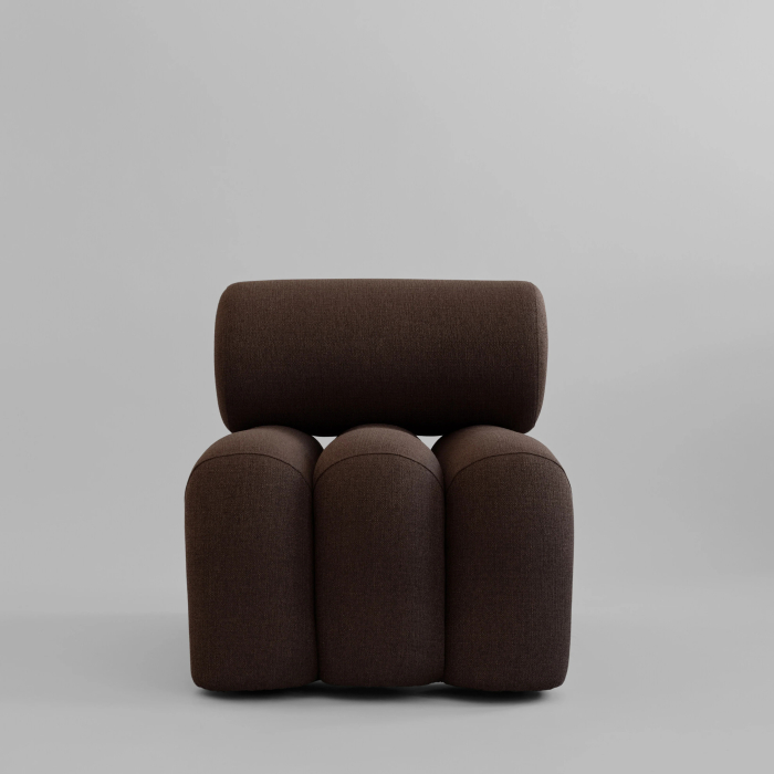 Foku, Chair, Dark Brown