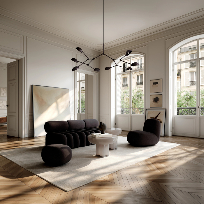 Foku, Chair, Dark Brown