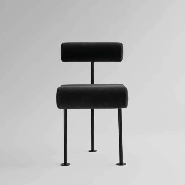 Hiro, Dining Chair, Black Frame-Peat