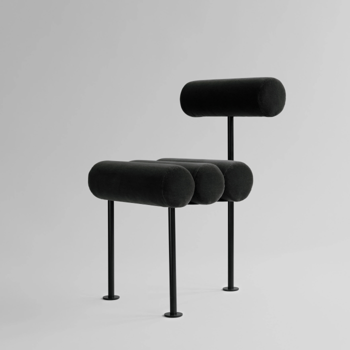 Hiro, Dining Chair, Black Frame-Peat