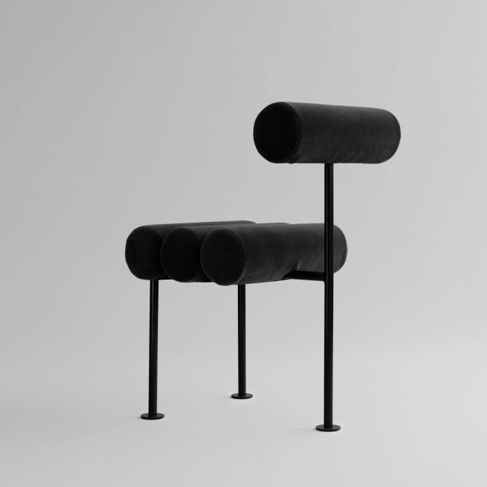 Hiro, Dining Chair, Black Frame-Peat