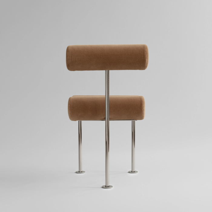 Hiro, Dining Chair, Stainless Steel-Desert
