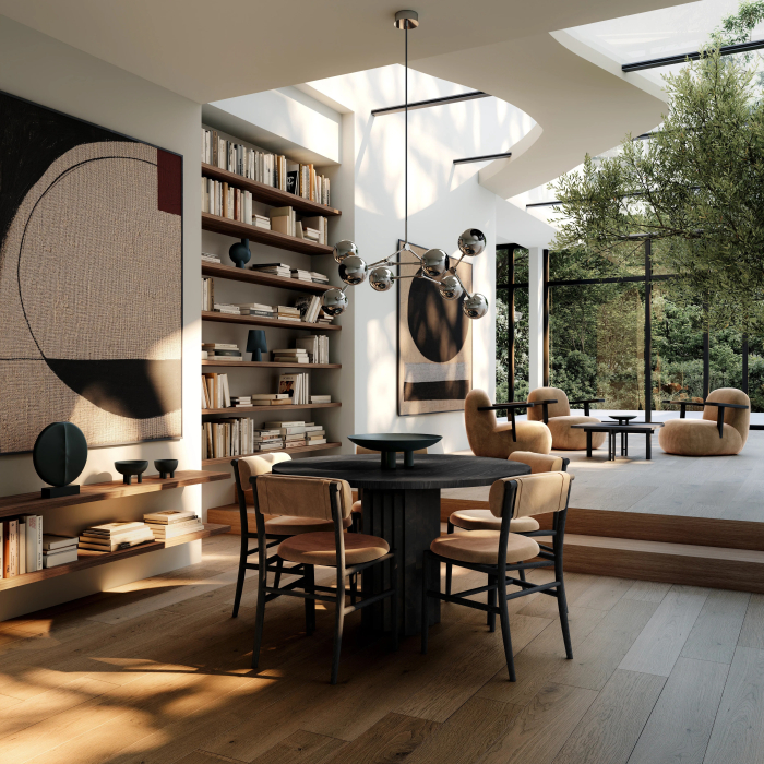 Nama, Dining Chair, Coffee Black Oak-Desert 