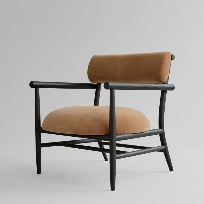 Nama, Lounge Chair, Coffee Black Oak-Desert 