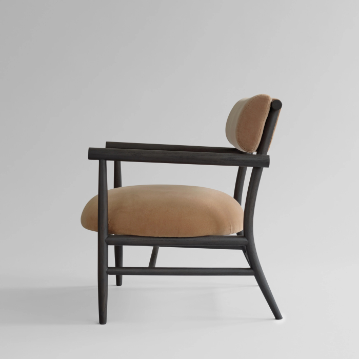 Nama, Lounge Chair, Coffee Black Oak-Desert 