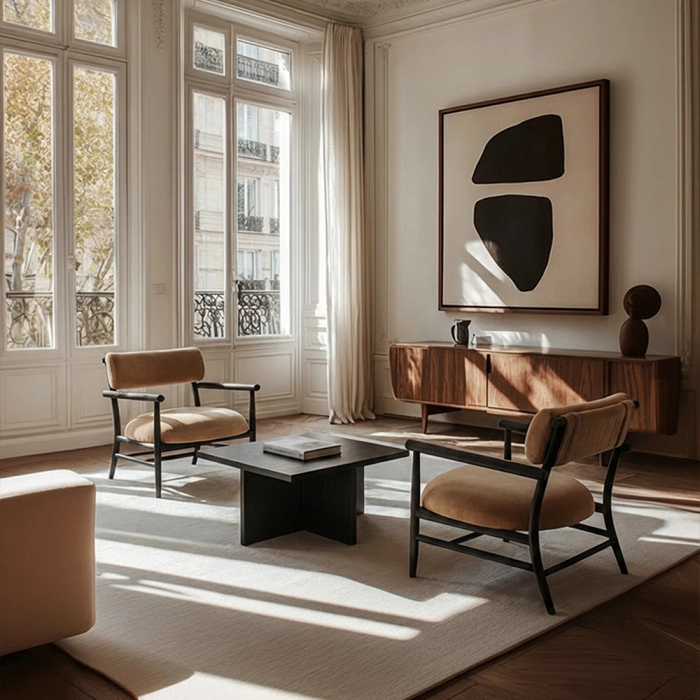 Nama, Lounge Chair, Coffee Black Oak-Desert 