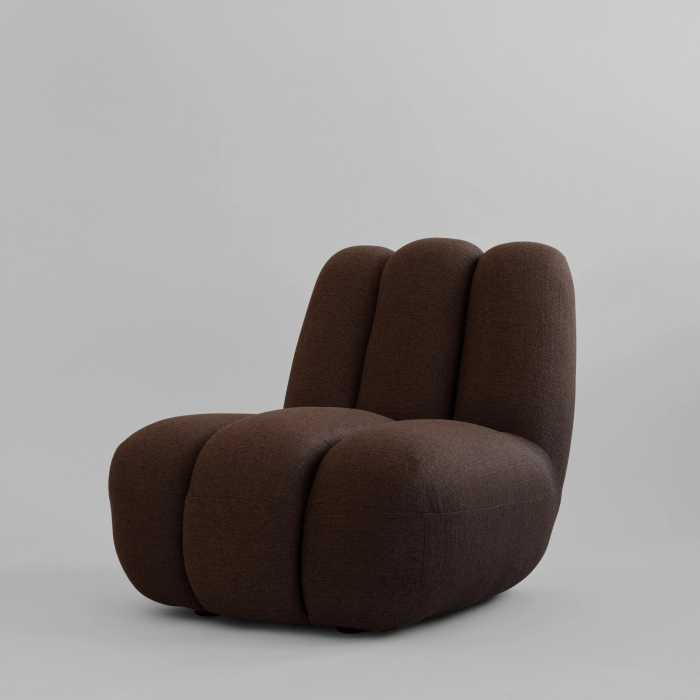 Toe, Lounge Chair, Dark Brown