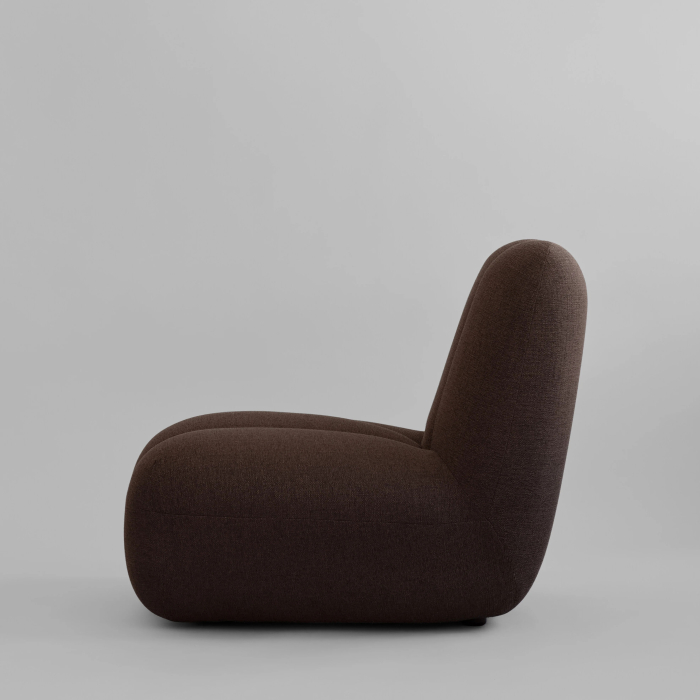 Toe, Lounge Chair, Dark Brown