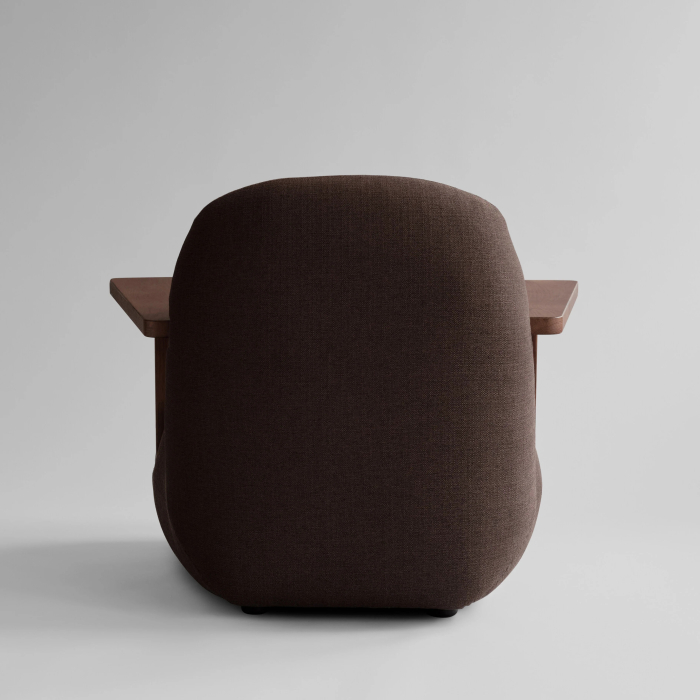 Toe, Chair w/ Armrest, Classic Brown Oak-Dark Brown