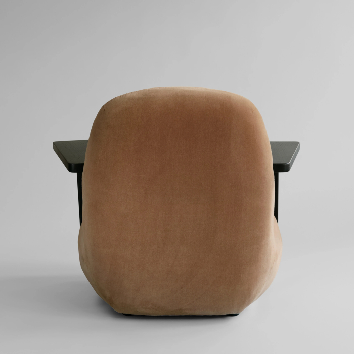Toe, Lounge Chair w/ Armrest, Coffee Black Oak-Desert