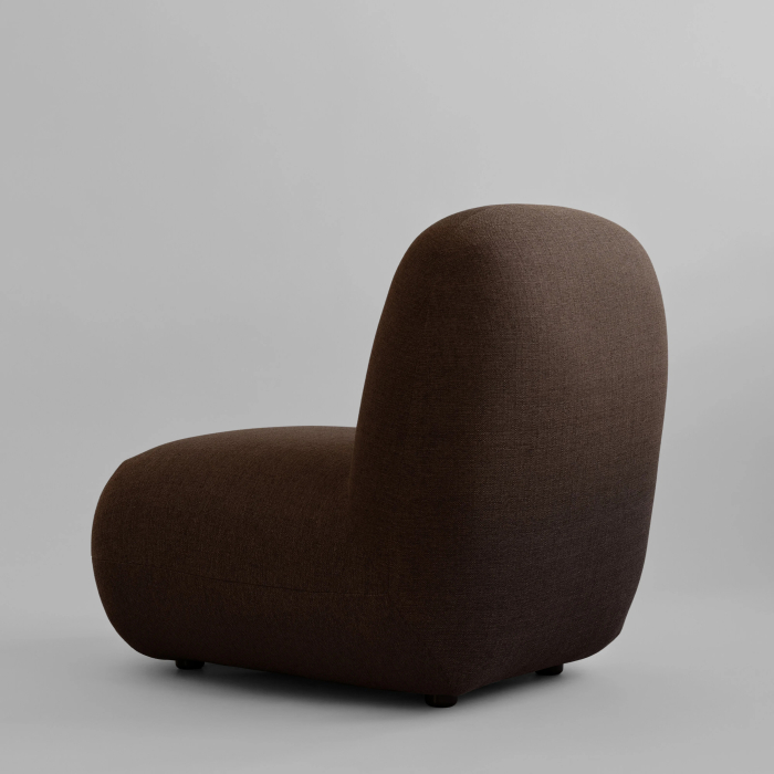 Toe, Lounge Chair, Flat, Dark Brown