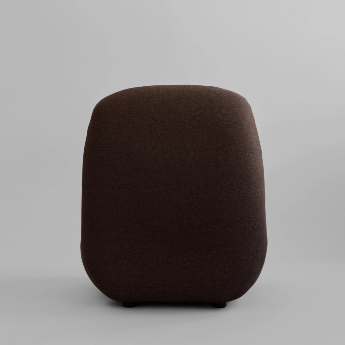 Toe, Lounge Chair, Flat, Dark Brown