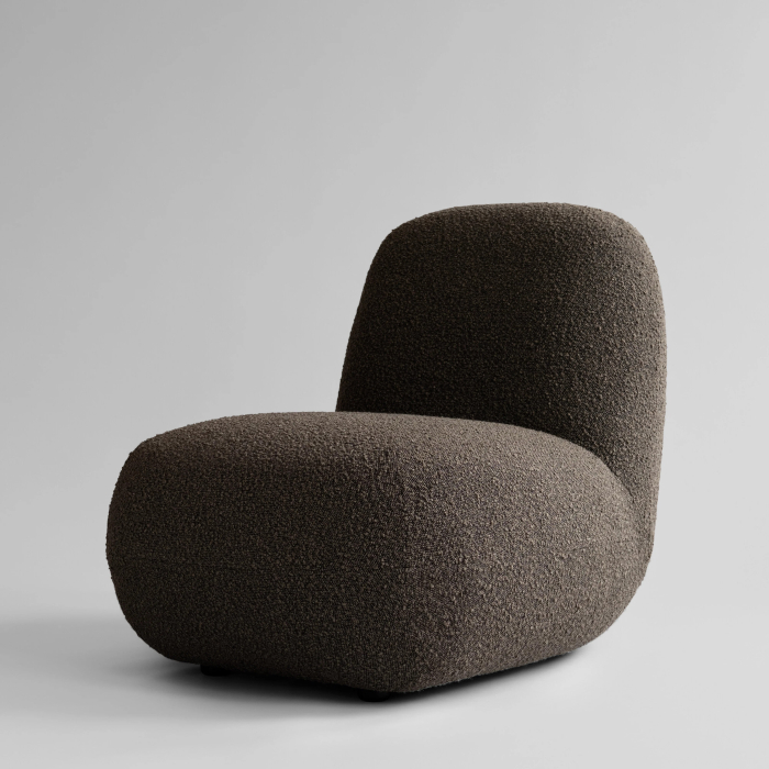 Toe, Lounge Chair, Flat, Deep Taupe