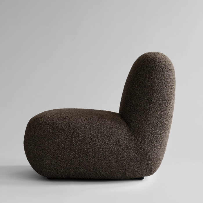 Toe, Lounge Chair, Flat, Deep Taupe