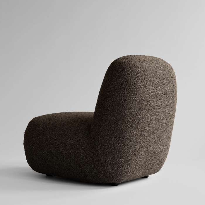 Toe, Lounge Chair, Flat, Deep Taupe