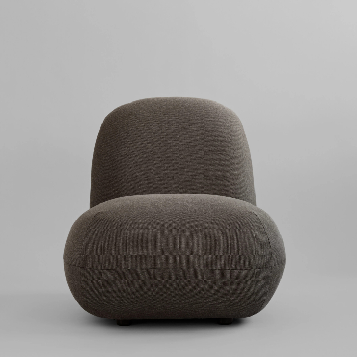 Toe, Outdoor Lounge Chair, Flat, Stone Gray