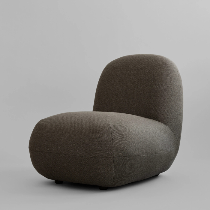 Toe, Outdoor Lounge Chair, Flat, Stone Gray