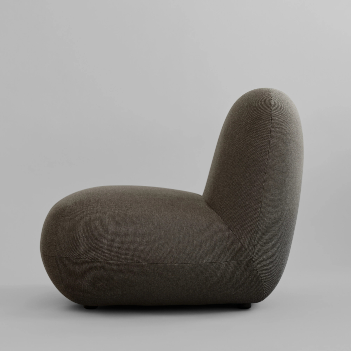Toe, Outdoor Lounge Chair, Flat, Stone Gray