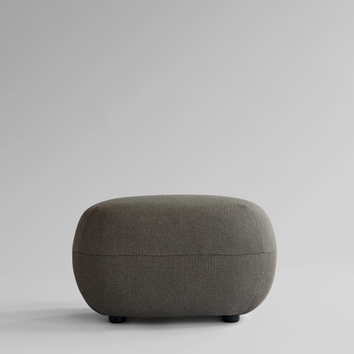 Toe, Outdoor Ottoman, Stone Gray