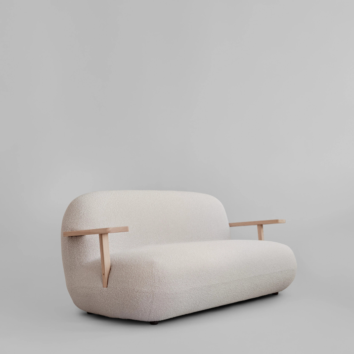 Toe, Sofa, Natrural Oak-Off White