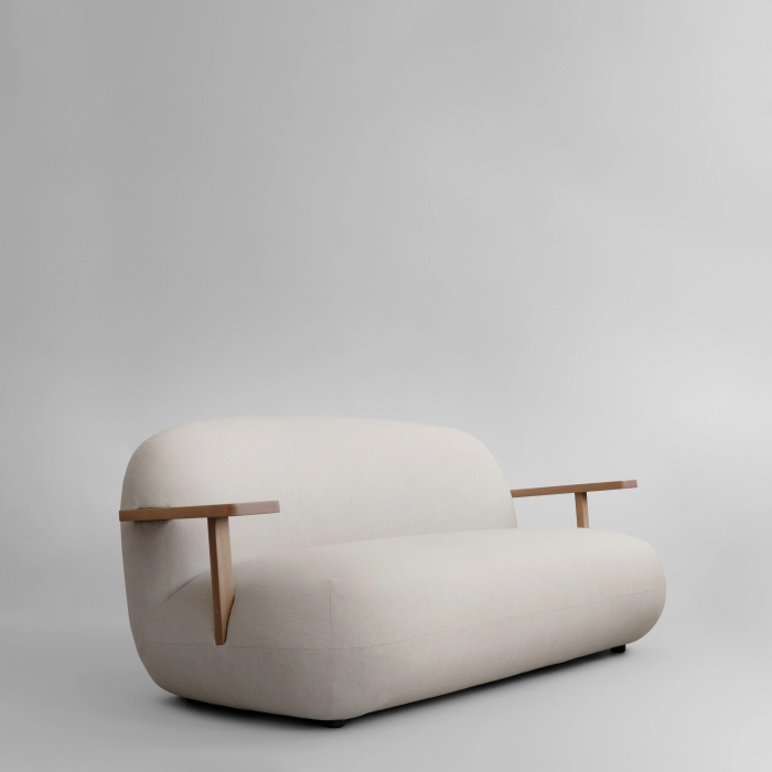 Toe, Outdoor Sofa, Teak-Warm Ash