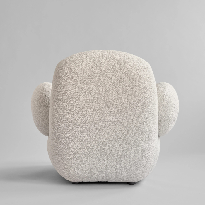 Toe, Armchair, Flat, Off White