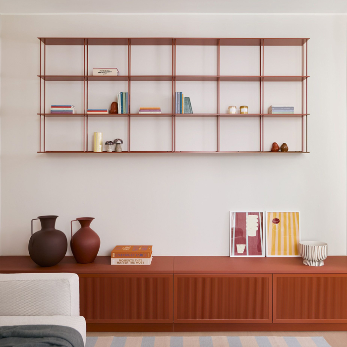 Krossing Midi, Shelving System, Aluminium, L120 cm