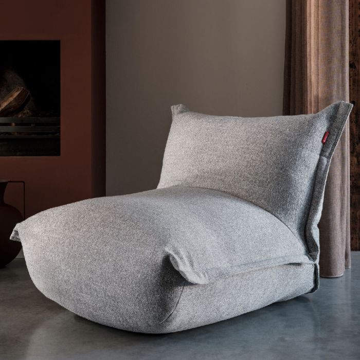Bonbaron, Lounge Chair, Slim Boucle, Grey