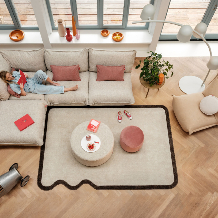 Not Straight (Left), Carpet, Grand, Creme-Brown