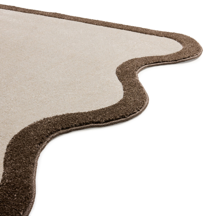 Not Straight (Left), Carpet, Petit, Creme-Brown