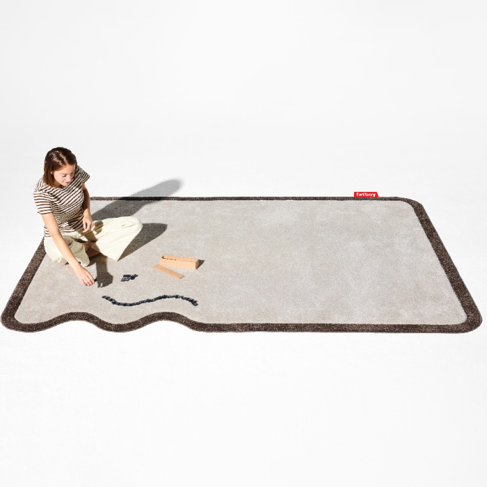 Not Straight (Left), Carpet, Petit, Creme-Brown