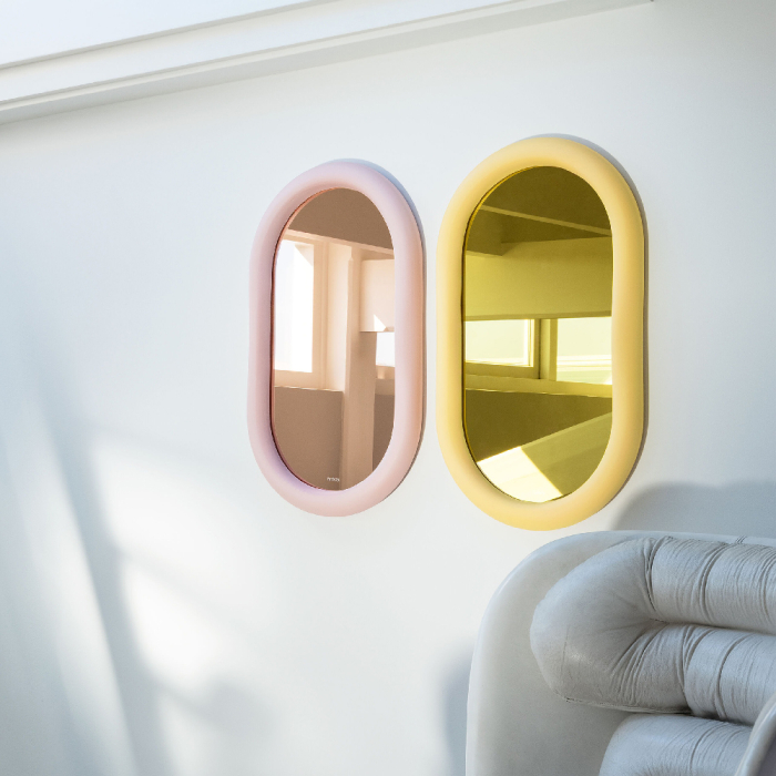 Mirage Loop, Mirror, Pastel Pink